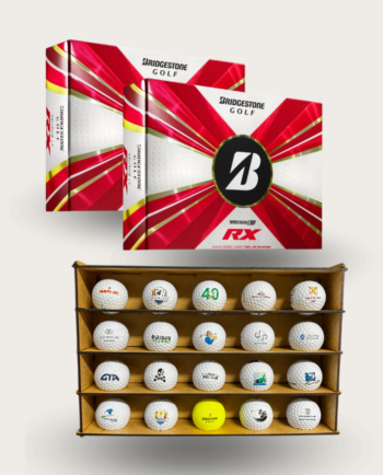 Oferta 2 Docenas Bridgestone Tour B RX & Estantería de pared